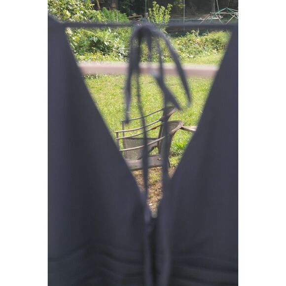 NWT Chiffon Ruched Asymmetrical Bride/Groom Mother Formal Gown Dusky Purple 16 - Picture 11 of 11